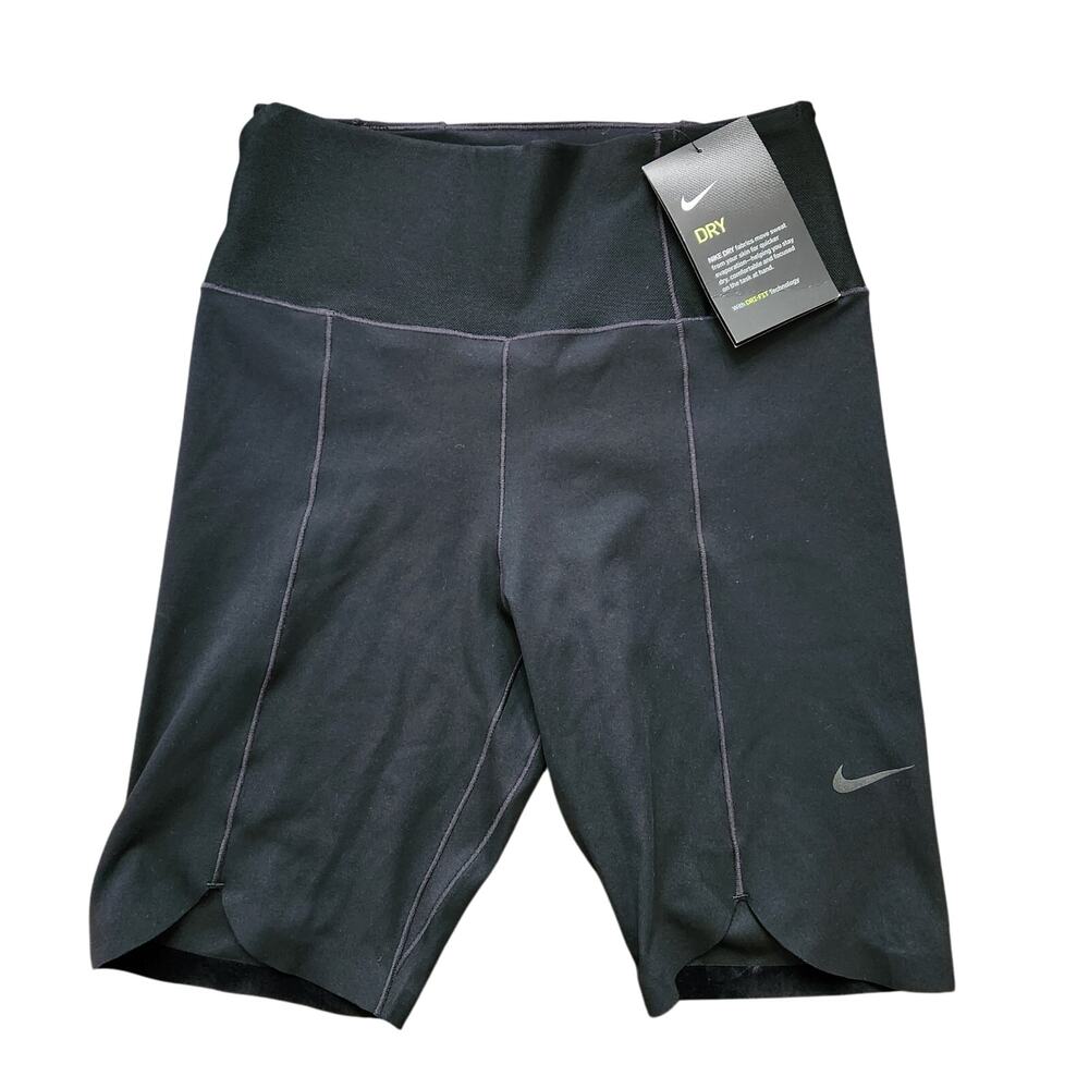 NWT Nike High Waist Training Shorts Black Size XS